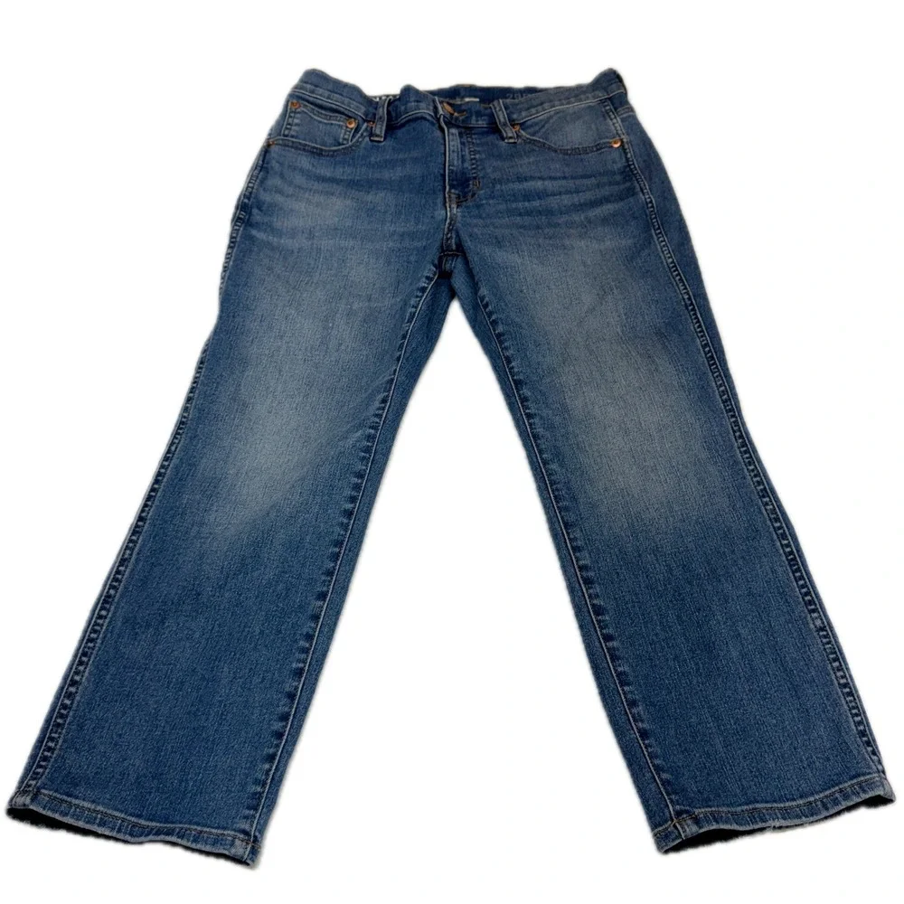 J Crew Jeans Womens 29P Blue Vintage Slim Straight Denim Classic Workwear